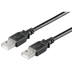 MicroConnect Metatropies Adaptors USB 2.0 Cable USB-A male to USB-A male Black 1m