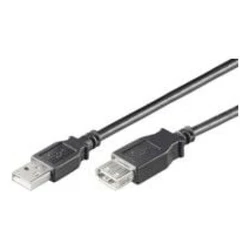 MicroConnect USB Cable USB A male USB A male Black 1.8m