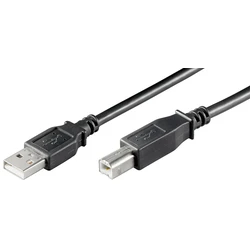 MicroConnect Καλώδιο Μετατροπέας USB A σε USB B 0.3 m Μαύρο