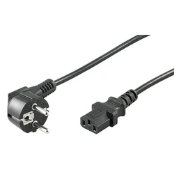 MicroConnect Network Cables Schuko Schuko Cable 0.5m Black PE010405