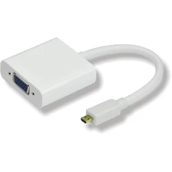 MicroConnect Μετατροπέας mini HDMI male σε VGA female Λευκό