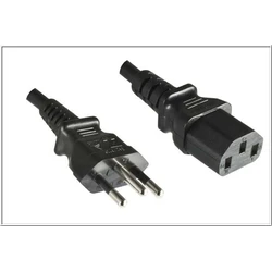 Microconnect IEC C13 to IEC C13 Power Cable 1.8 m Black (Brazil)