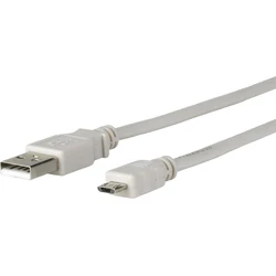 Microconnect USB 2.0 A to Micro-USB B Cable 5m Grey (USBABMICRO5G)