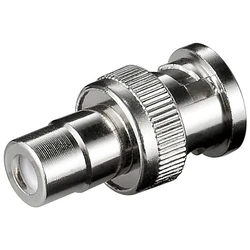 Microconnect Μετατροπέας RCA/BNC (BNC αρσ. σε RCA/BNC θηλ.) Ασημί