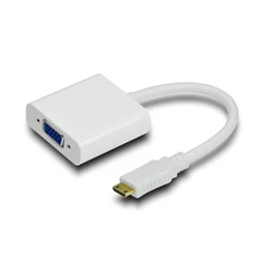 Microconnect Μετατροπέας mini HDMI (αρσενικό) σε VGA (θηλυκό) Λευκό 1080P@60Hz