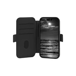 Dbramante1928 Lynge - Θήκη Flip για Apple iPhone 16 (ICON, MagSafe συμβατή) - Midnight