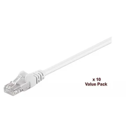 Microconnect U/UTP Cat.5e Ethernet Network Cable 5m White - Pack of 10