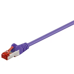 Microconnect F/UTP Cat6 Ethernet Patch Cable 0.25m Purple RJ-45