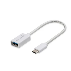 Microconnect Μετατροπέας USB-C αρσενικό (male) σε USB-C θηλυκό (female), Λευκό