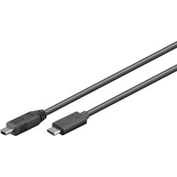 Microconnect USB-C to Mini USB-B Cable 0.5 m Black