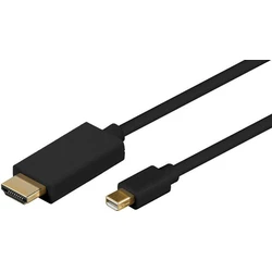 Microconnect Καλώδιο DisplayPort αρσενικό - mini DisplayPort αρσενικό 2m Μαύρο (MDPHDMI2B)