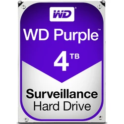 Western Digital Purple 4TB HDD Σκληρός Δίσκος 3.5" SATA III 5400rpm 64MB Cache (WD40PURZ)