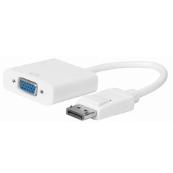 Microconnect Μετατροπέας DisplayPort σε VGA αρσενικό -> DisplayPort/VGA θηλυκό Λευκό DPVGA15CMW