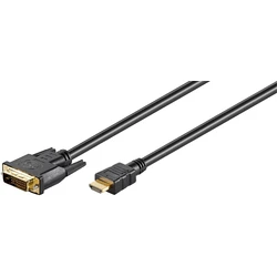 Microconnect Καλώδιο DVI-D αρσ. - HDMI αρσ. 3m Μαύρο (HDM192413)