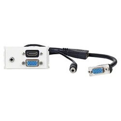 Vivolink Μετατροπέας HDMI / VGA / 3.5mm male σε HDMI / VGA / 3.5mm female Λευκό