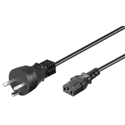 Microconnect Power Cord DK 3m IEC320 Danish Plug Black H05VV-F 3Gx1mm2 (SKU PE120430)