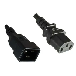 Microconnect IEC C13 to IEC C20 Power Cable 1m Black (PE030610)