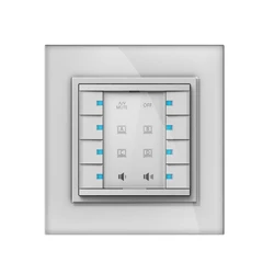 Vivolink Διακόπτης Τοίχου VLCP8B - 8 κουμπιά, DC12V