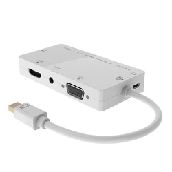 Microconnect Μετατροπέας mini DisplayPort αρσενικό σε HDMI / VGA θηλυκό - Λευκό