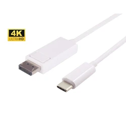 MicroConnect USB-C (male) to DisplayPort cable 1m - White (USB 3.1 / DP)