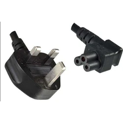 Microconnect Type G (UK) to IEC C5 Power Cable, 1.8 m, Black