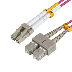 MicroConnect Καλώδιο Οπτικής Ίνας LC/UPC - SC/UPC 10m Μωβ LSZH (FIB422010P)