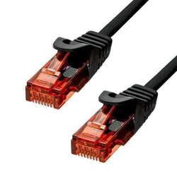 ProXtend Καλώδιο Ethernet Cat6 U/UTP CU LSZH 7m Μαύρο RJ45-RJ45