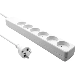 ProXtend Πολύπριζο 6 Θέσεων με USB-A και Καλώδιο 4m KIT6-KIT04W