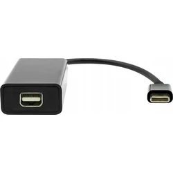 Προσαρμογέας USB Proxtend USB-C σε Mini DisplayPort 20cm Μαύρο