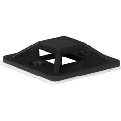 Proxtend Αυτοκόλλητοι Στηρικτήρες Καλωδίων 25 x 25 mm Μαύρο - 50 τεμ.
