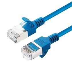 MicroConnect Cat6a U/FTP Καλώδιο Δικτύου Ethernet 10m Μπλε (V-FTP6A10B-SLIM)
