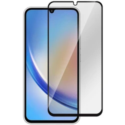 eStuff Full Glue Full Face Tempered Glass Μαύρο για Galaxy A34