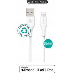 eStuff USB-A to Lightning Cable 1m White (ES601170-BULK)