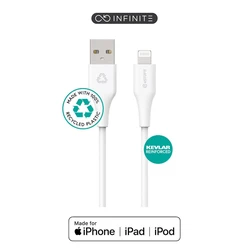 eStuff USB-A to Lightning Cable White 2m (ES601270-BULK)