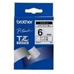 Brother P-touch Label Tape TZ-211 – Black on White, 6 mm