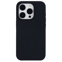 eStuff Back Cover Σιλικόνης Μαύρο (iPhone 15 Pro)