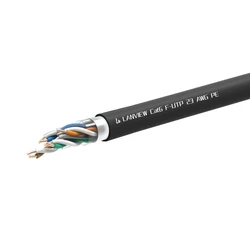 Lanview Cat6 U/UTP Εξωτερικού Χώρου Καλώδιο Ethernet 305m Μαύρο (LVN-CAT6PE-FUTP-305M)