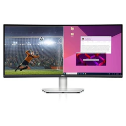 DELL S3423DWC 34" Ultrawide Curved VA Monitor 3440x1440, 100Hz, 4ms, USB-C, HDMI, DisplayPort, FreeSync, Μαύρο