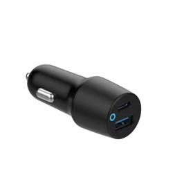 eStuff Φορτιστής Αυτοκινήτου 38W Γρήγορης Φόρτισης 1xUSB-A 1xType-C Καφέ ES631031