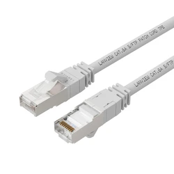 Lanview S/FTP Cat.6a (Gigabit) Καλώδιο Δικτύου Ethernet Patchcord 0,5 m Λευκό LV-SFTP6A005W