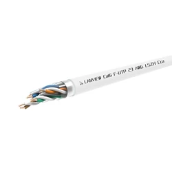 Lanview U/UTP Cat6 Ethernet Network Cable 305m White LVN122160