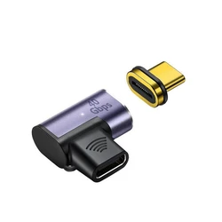 Microconnect Μαγνητικός USB4 Gen 3x2 90° Αντάπτορας USB-C σε USB-C (MC-USB4CCMF-MAGNETIC)