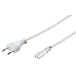 Microconnect Power Cord EU (Type C) to IEC C7 - 2 m - White (PE030720W)