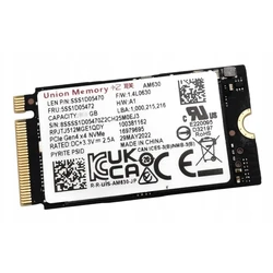 Lenovo Union Memory AM630 SSD 256GB M.2 (Τύπου 2242) PCIe 4.0 NVMe