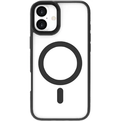 eStuff Infinite Helsinki iPhone 16 Black Magnetic Stand Cover (65% Recycled PC, 21% Recycled TPU)
