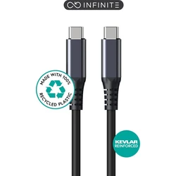 eStuff USB 2.0 Cable USB-C male - USB-C 100W Black 2m (ES604275)