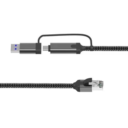 Καλώδιο προσαρμογέα Microconnect Cat6 FTP σε USB-C 10 μέτρα