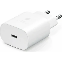 Samsung Φορτιστής Τοίχου USB-C 25W Power Delivery EP-TA800N / EP-TA800NW Λευκός (Bulk)