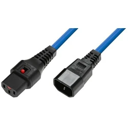 Καλώδιο ρεύματος Microconnect IEC C13 σε IEC C14 2m Μπλε (MC-C13C14LOCK-2MB)