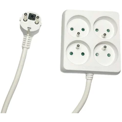 Microconnect Πολύπριζο 4 Θέσεων με καλώδιο 1,5 m